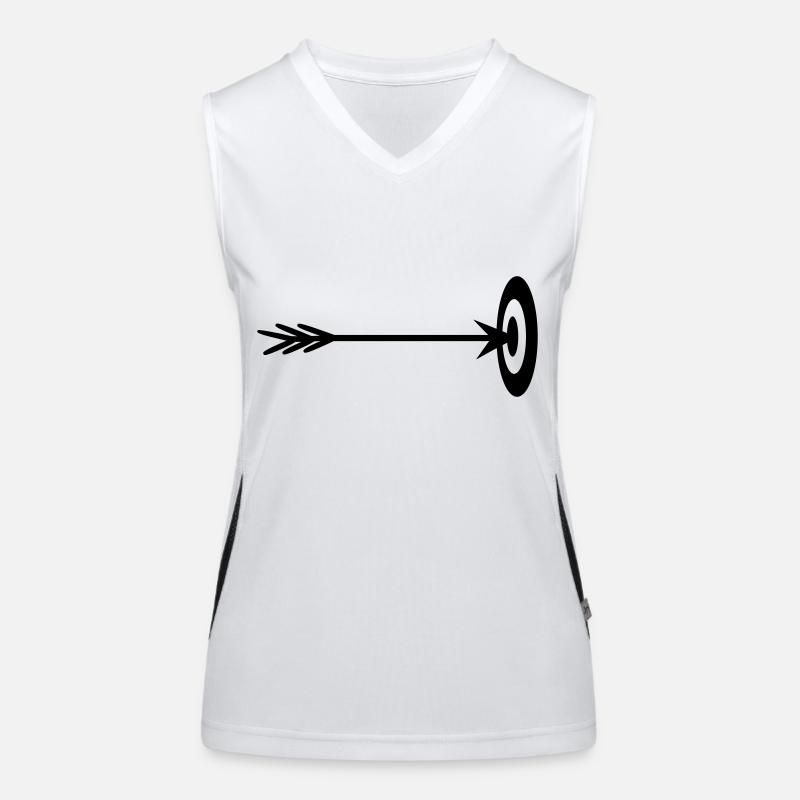 target archer center hit arrow bo Women's Functional Contrast Tank Top