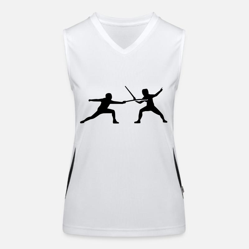 Fechten Funktionelles Kontrast-Tank Top für Frauen