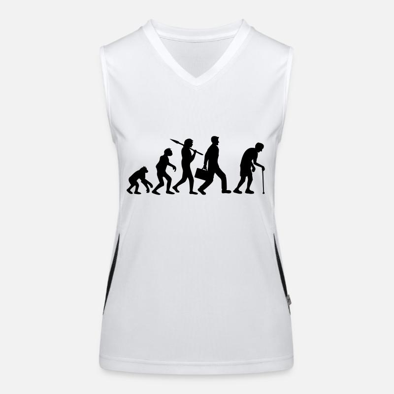 Evolution grandpa design Women's Functional Contrast Tank Top