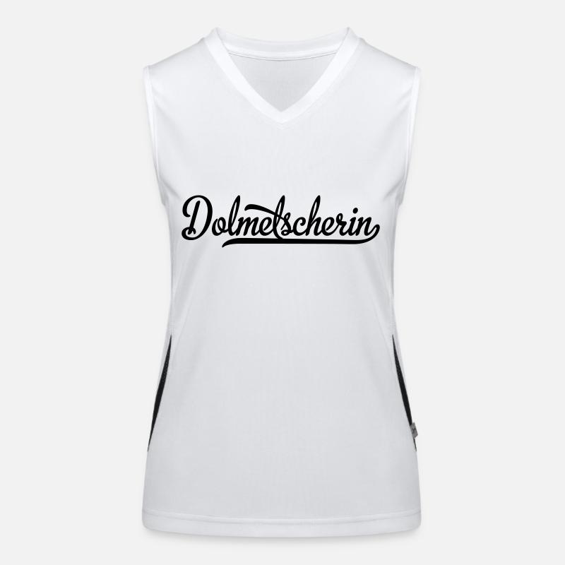 Dolmetscherin Funktionelles Kontrast-Tank Top für Frauen
