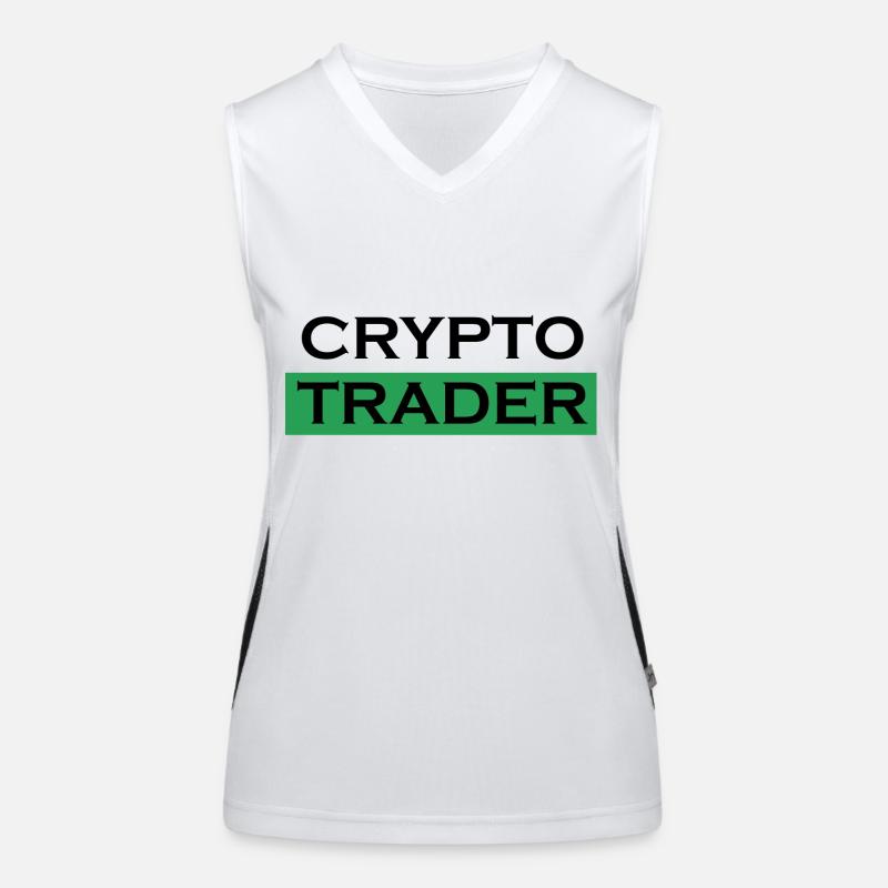 Crypto Bitcoin Trading Débardeur respirant contrasté Femme