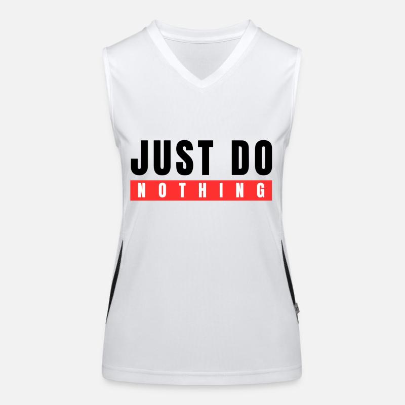 Einfach nichts tun Funktionelles Kontrast-Tank Top für Frauen