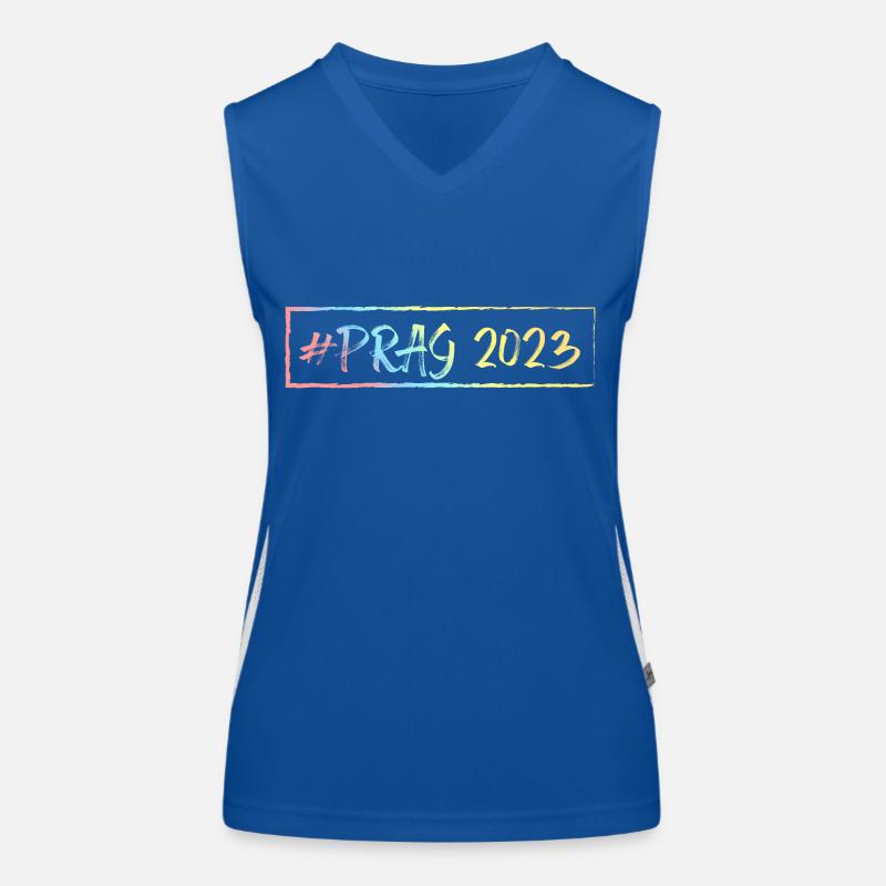 Prag 2023 Funktionelles Kontrast-Tank Top für Frauen