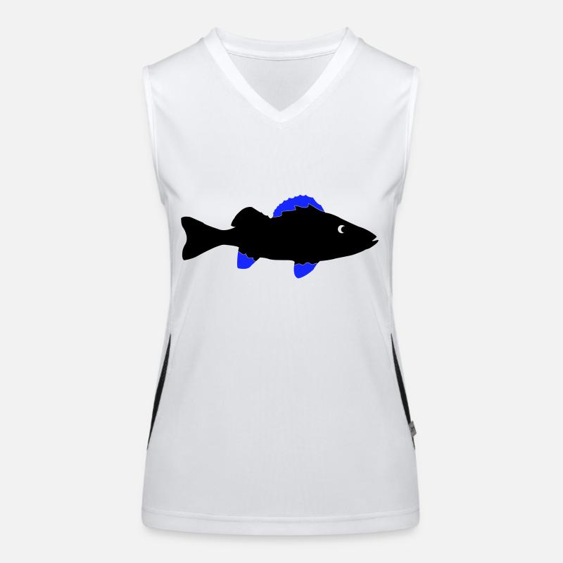barsch fisch Funktionelles Kontrast-Tank Top für Frauen