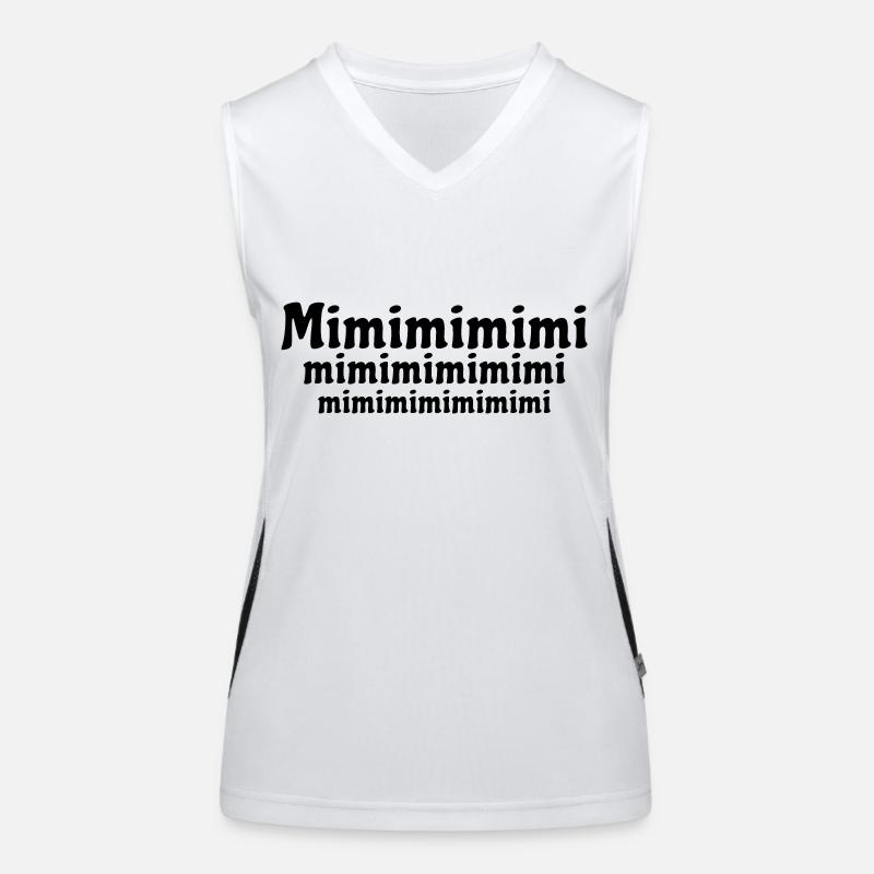 Mimimi - rumheulen Spruch Funktionelles Kontrast-Tank Top für Frauen