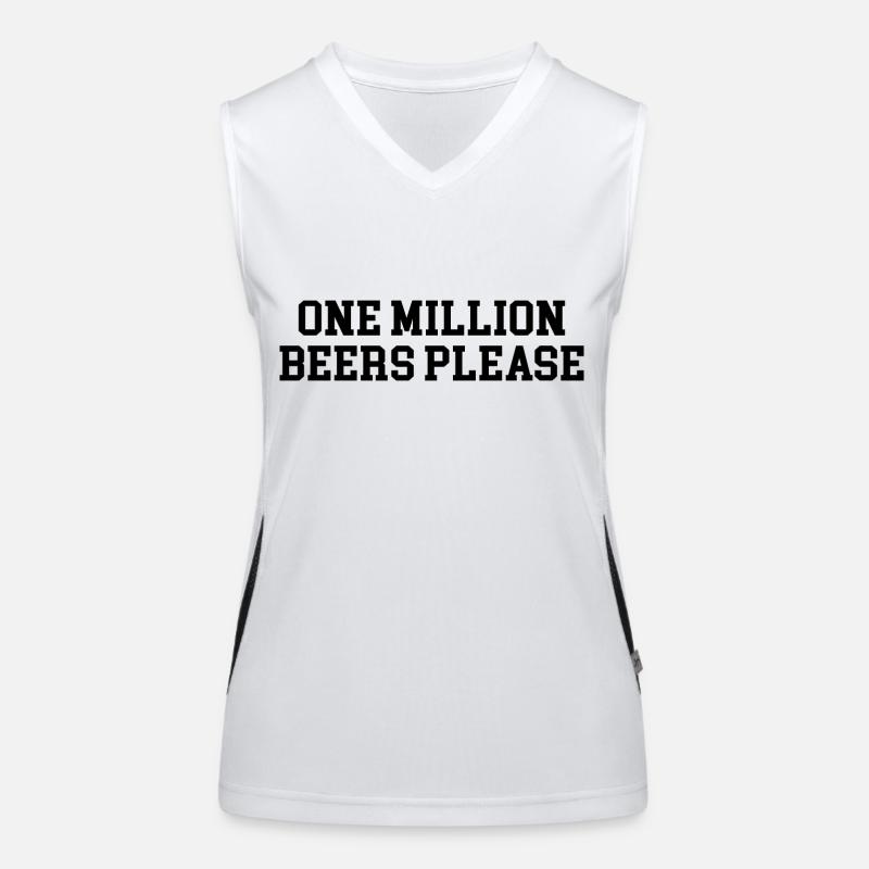 Bier Party Spruch Funktionelles Kontrast-Tank Top für Frauen