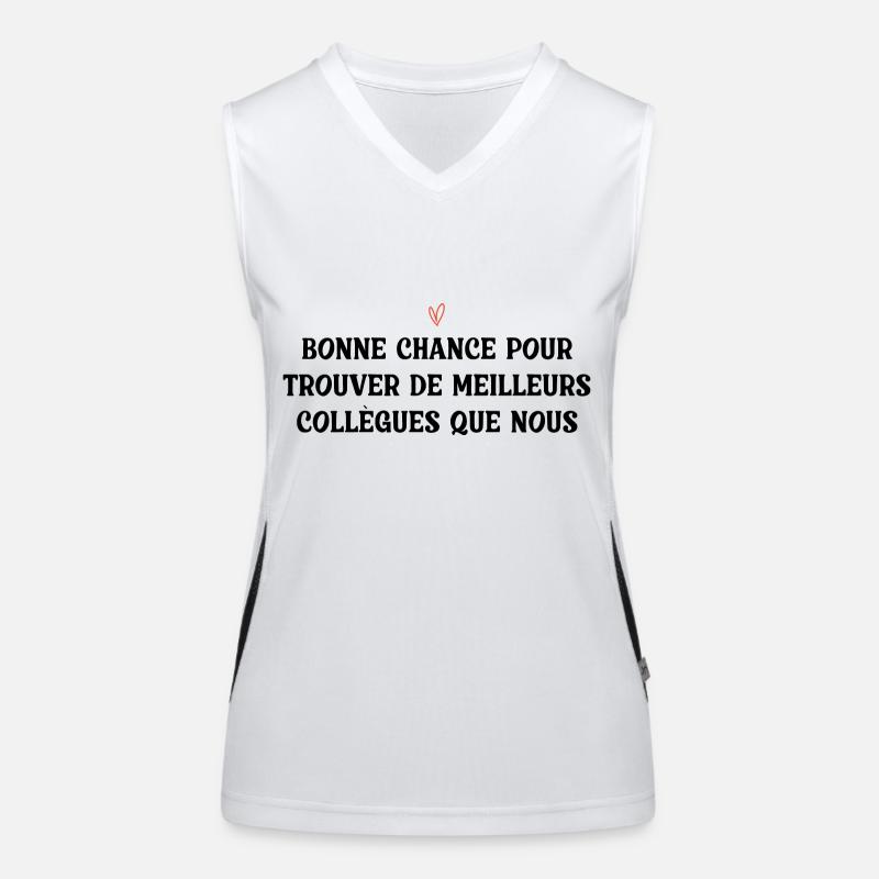 Man Humor Co-worker Departure Gift Women's Functional Contrast Tank Top