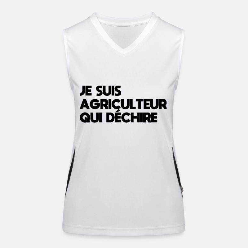 I'm a farmer who tears Women's Functional Contrast Tank Top