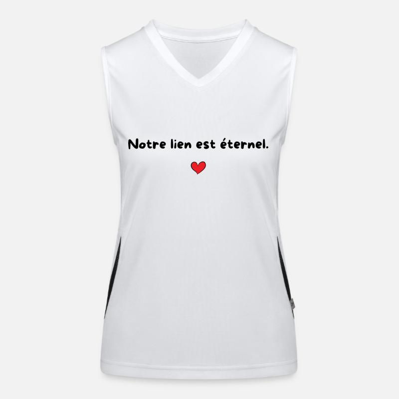 Notre lien est éternel - idée cadeau couple Débardeur respirant contrasté Femme