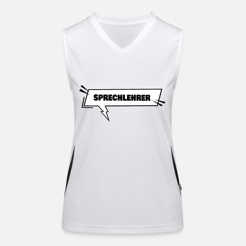 Speech teacher Women's Functional Contrast Tank Top