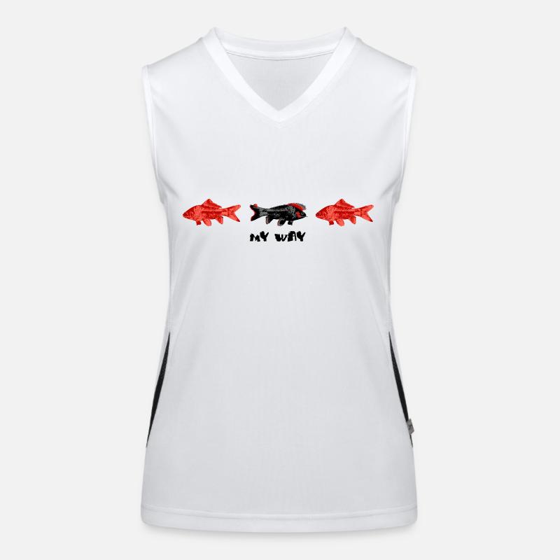 My Goldfish Way Women's Functional Contrast Tank Top
