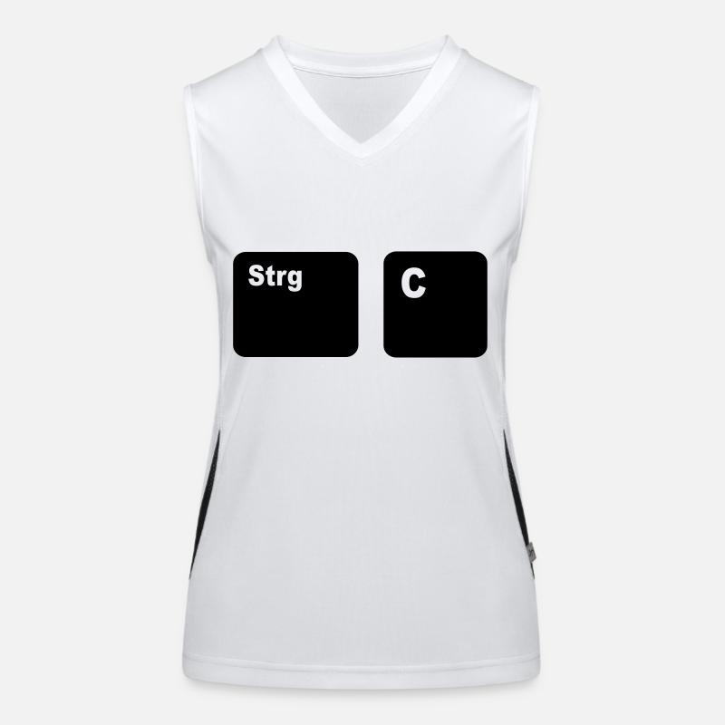 Strg + C Copy and Paste Funktionelles Kontrast-Tank Top für Frauen
