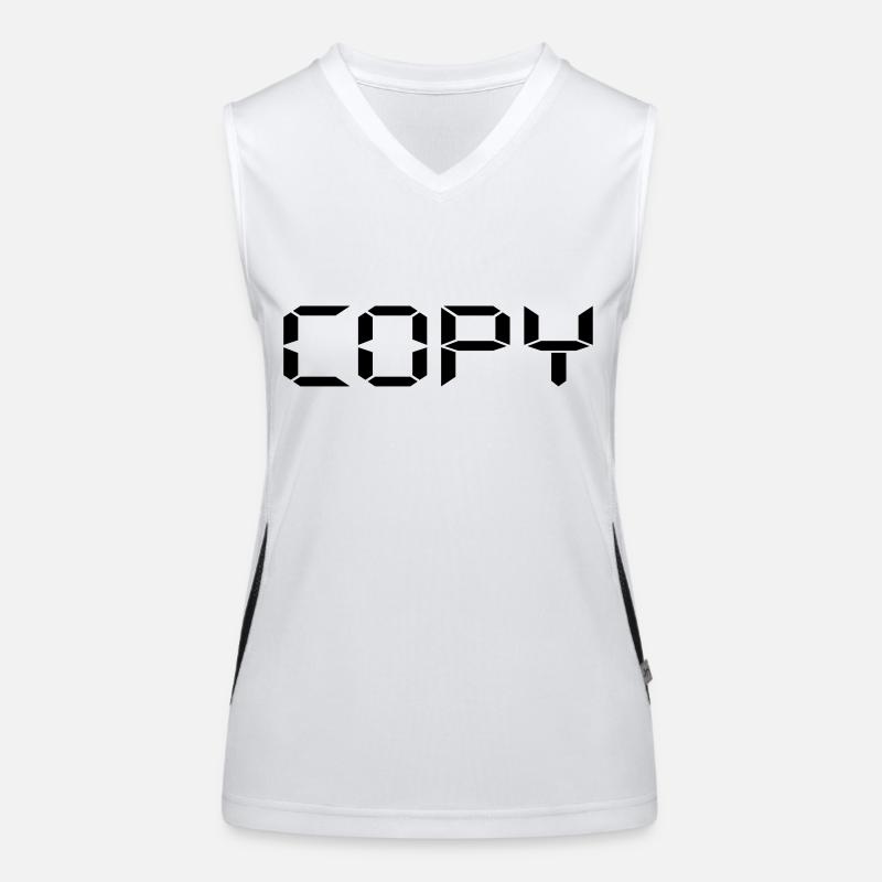 Copy - Copy and Paste Funktionelles Kontrast-Tank Top für Frauen