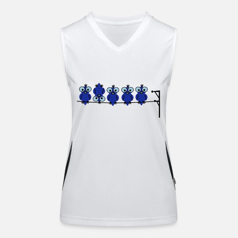 Vogel Kopf Funktionelles Kontrast-Tank Top für Frauen