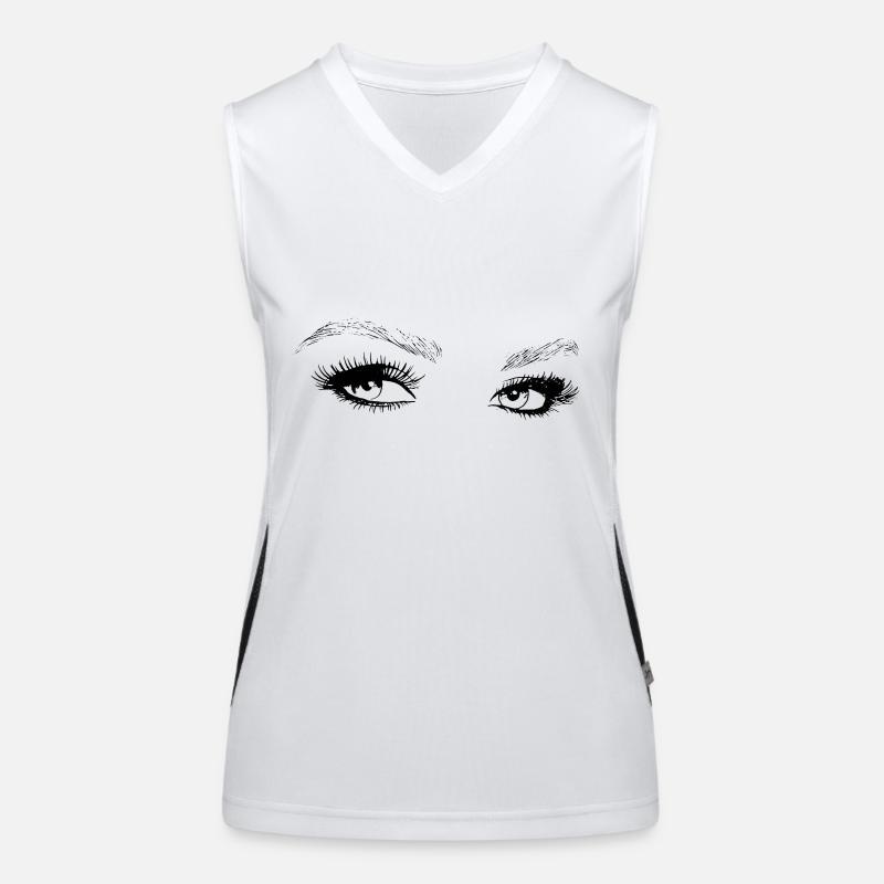Augen Funktionelles Kontrast-Tank Top für Frauen