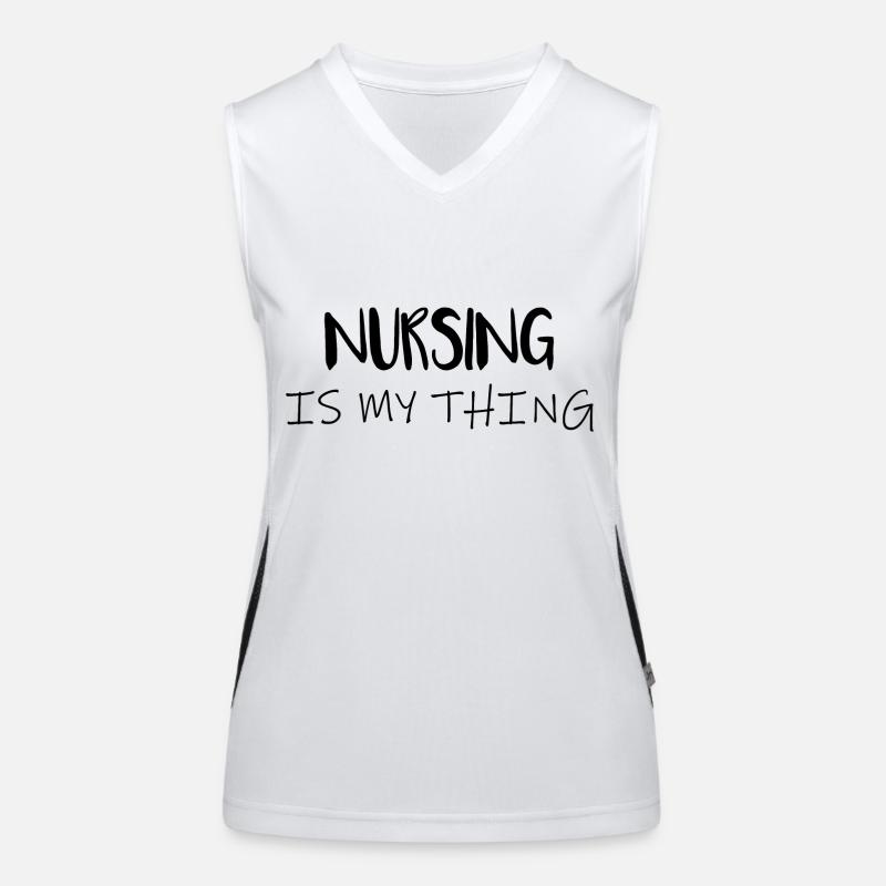 Krankenschwester Funktionelles Kontrast-Tank Top für Frauen