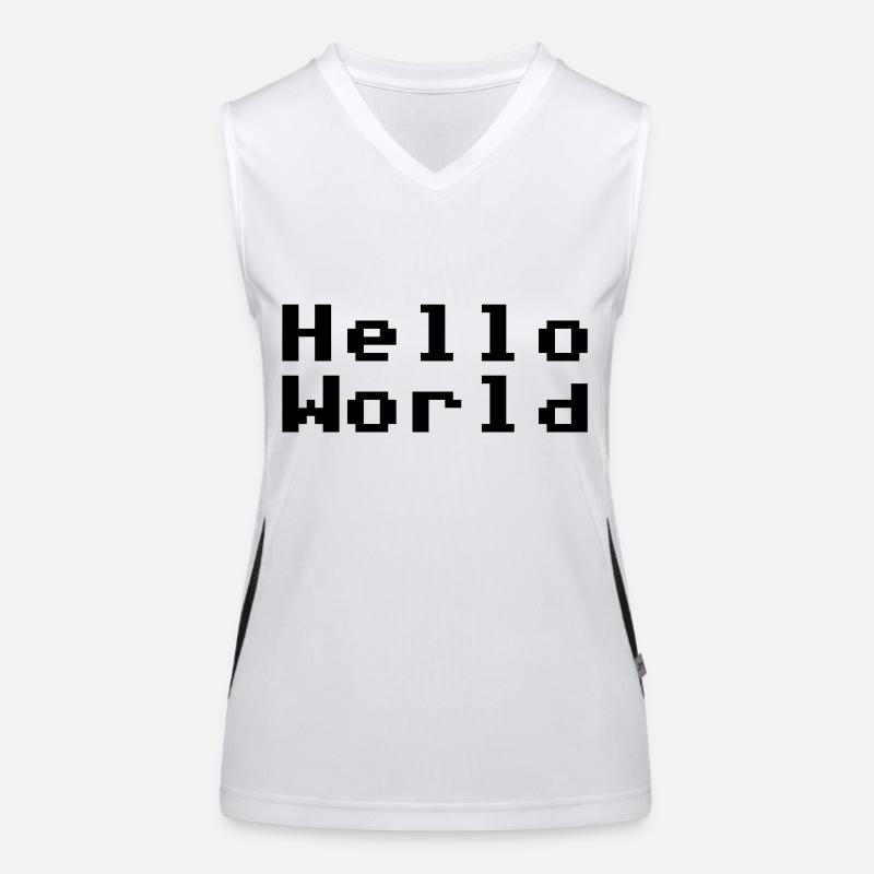 Hello World Women's Functional Contrast Tank Top