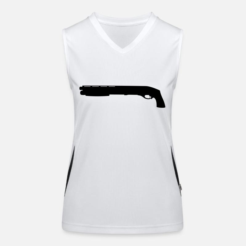 Kurze Pumpgun Funktionelles Kontrast-Tank Top für Frauen