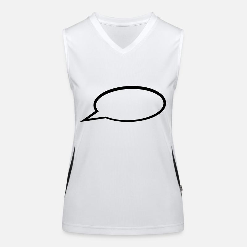Sprechblase Funktionelles Kontrast-Tank Top für Frauen
