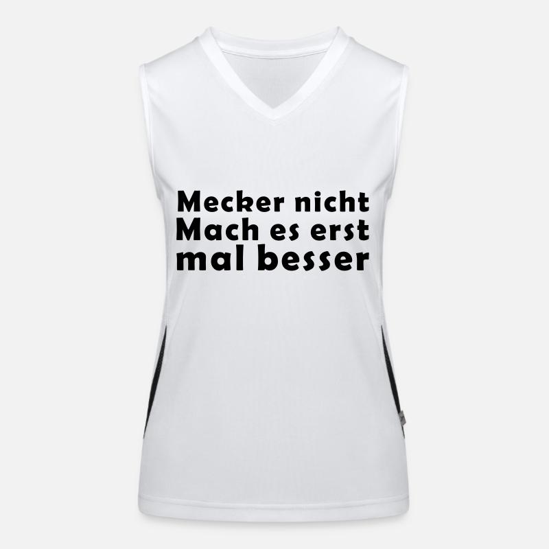 Mecker nicht Funktionelles Kontrast-Tank Top für Frauen