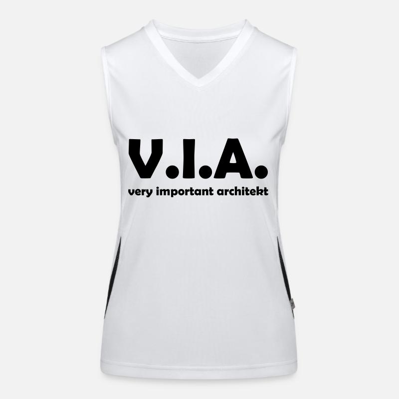 architekt Funktionelles Kontrast-Tank Top für Frauen