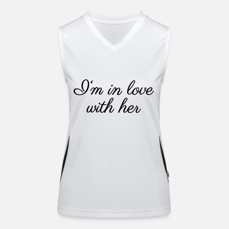 In love with her Funktionelles Kontrast-Tank Top für Frauen
