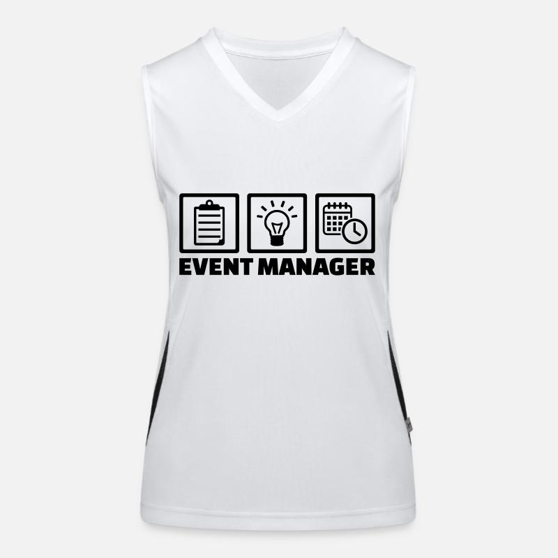 Event Manager Funktionelles Kontrast-Tank Top für Frauen