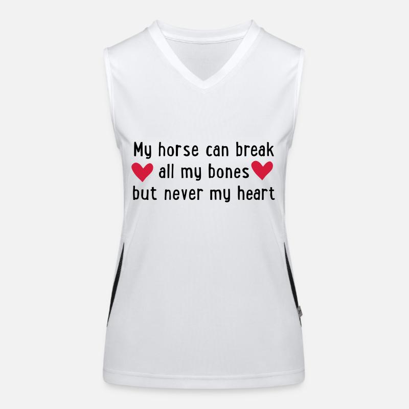 Pferd Funktionelles Kontrast-Tank Top für Frauen