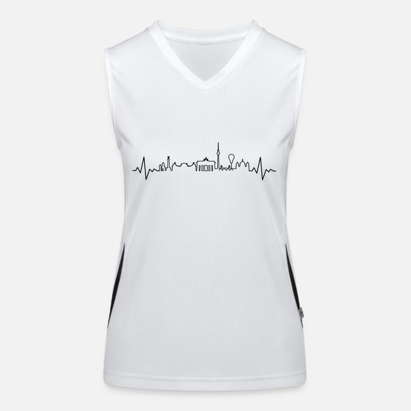 Skyline - Berlin Funktionelles Kontrast-Tank Top für Frauen