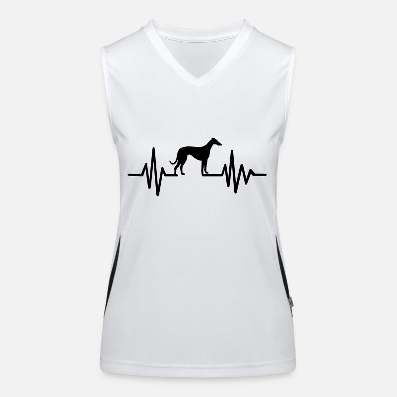 Windhund Funktionelles Kontrast-Tank Top für Frauen