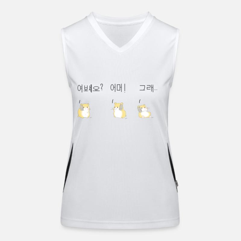 Hamster Phone Korea Funktionelles Kontrast-Tank Top für Frauen