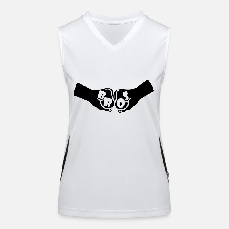 Fäuste Bros Team Funktionelles Kontrast-Tank Top für Frauen