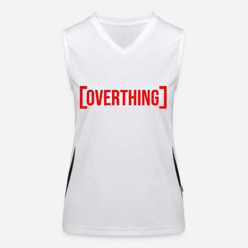 white red ovrtng Women's Functional Contrast Tank Top