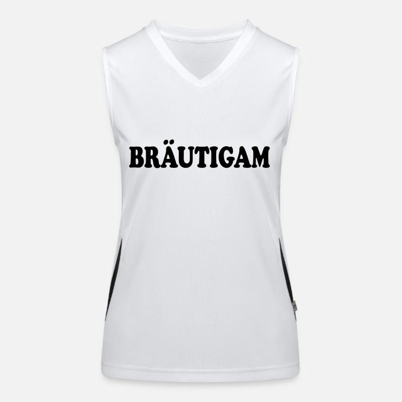 bräutigam Funktionelles Kontrast-Tank Top für Frauen