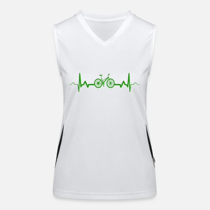 Cyclisme Cyclisme Heartbeat Cyclisme Débardeur respirant contrasté Femme