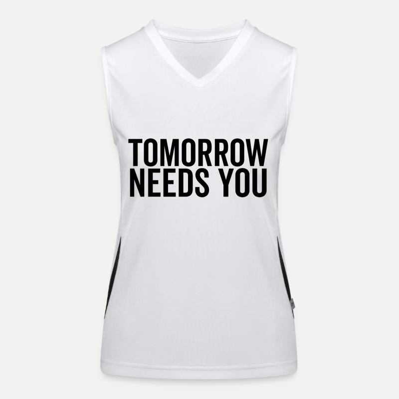 Tomorrow Needs You Women's Functional Contrast Tank Top