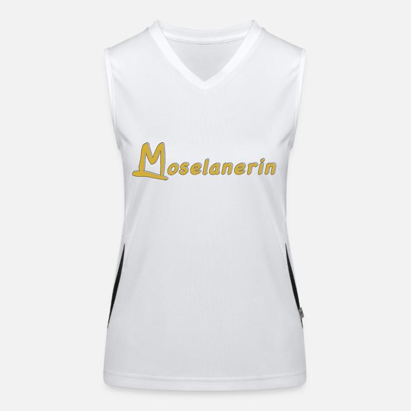 Moselanerin gold Funktionelles Kontrast-Tank Top für Frauen