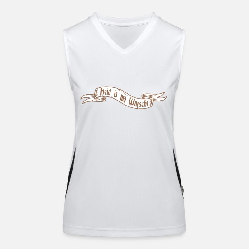 Heid is ma wurscht Funktionelles Kontrast-Tank Top für Frauen