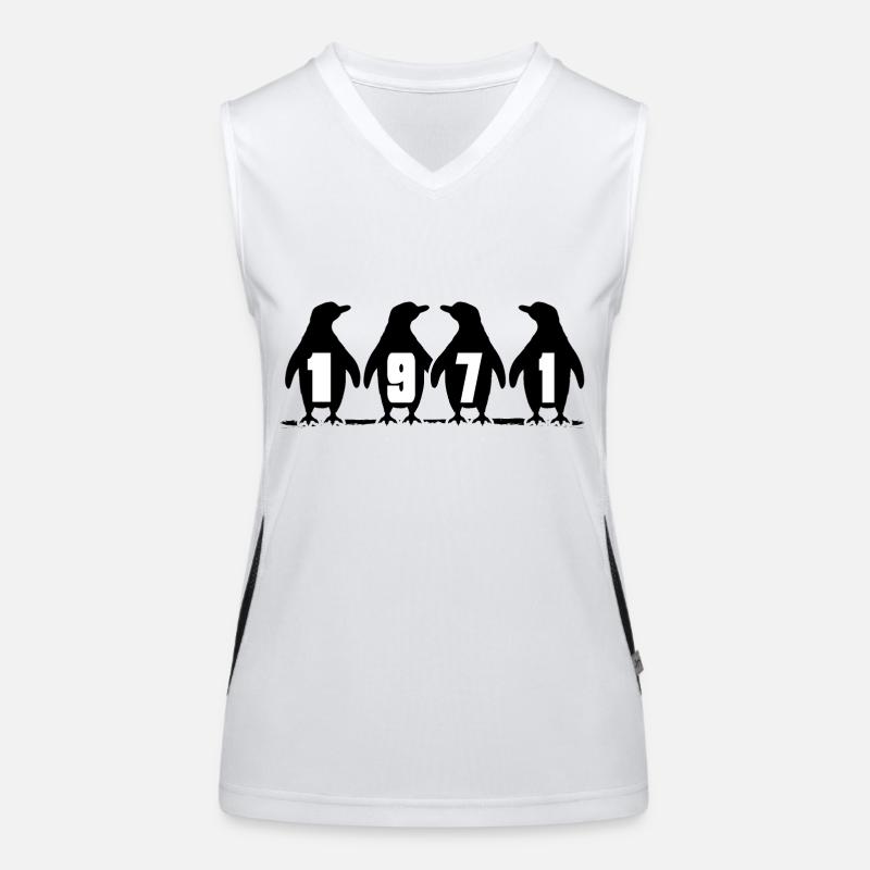 1971 geburtstag eisbader jubiläum winterschwimmer Funktionelles Kontrast-Tank Top für Frauen