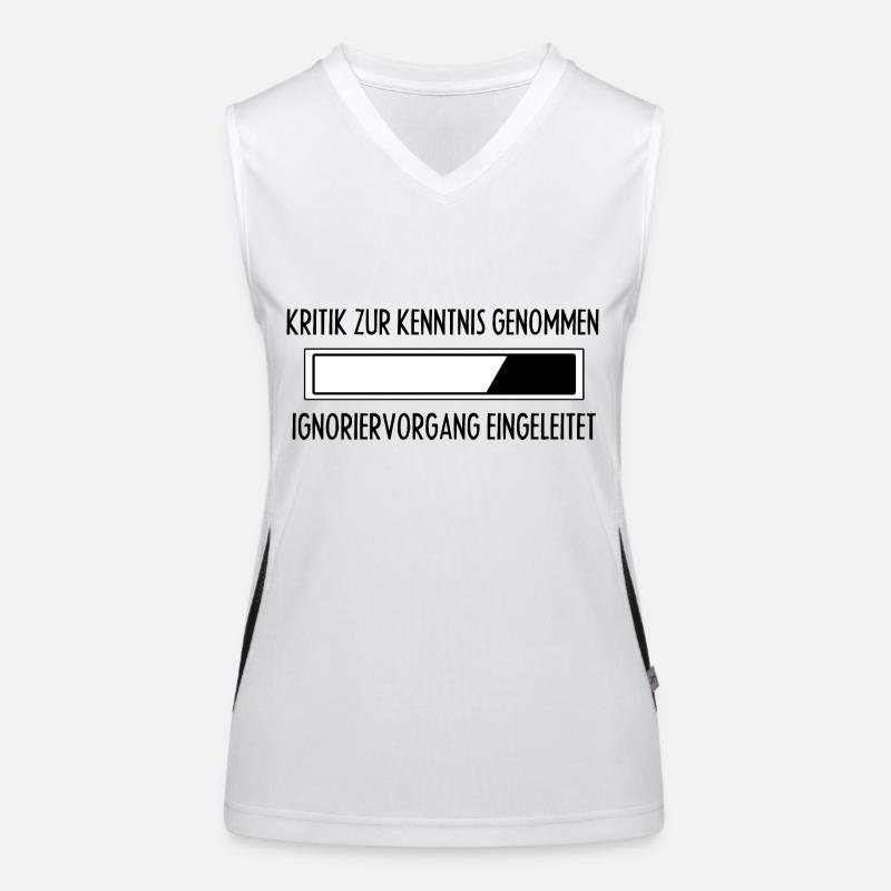 Shirt Damen - Sprüche Statement mit Spruch Kritik Funktionelles Kontrast-Tank Top für Frauen