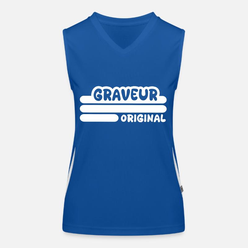 Profession : Graveur Débardeur respirant contrasté Femme