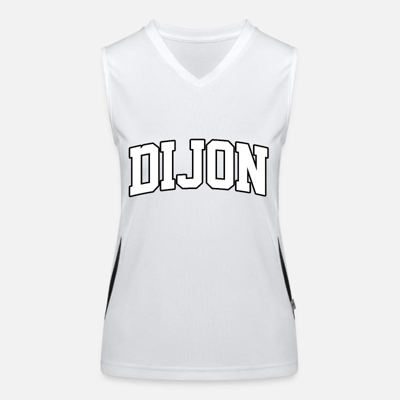 Dijon-Logo: College-Design mit authentischem Stil Funktionelles Kontrast-Tank Top für Frauen
