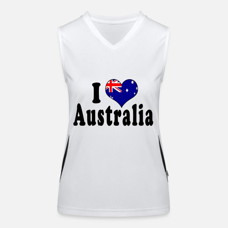 J’aime l’Australie Débardeur respirant contrasté Femme