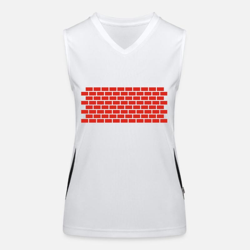 Mauer Funktionelles Kontrast-Tank Top für Frauen