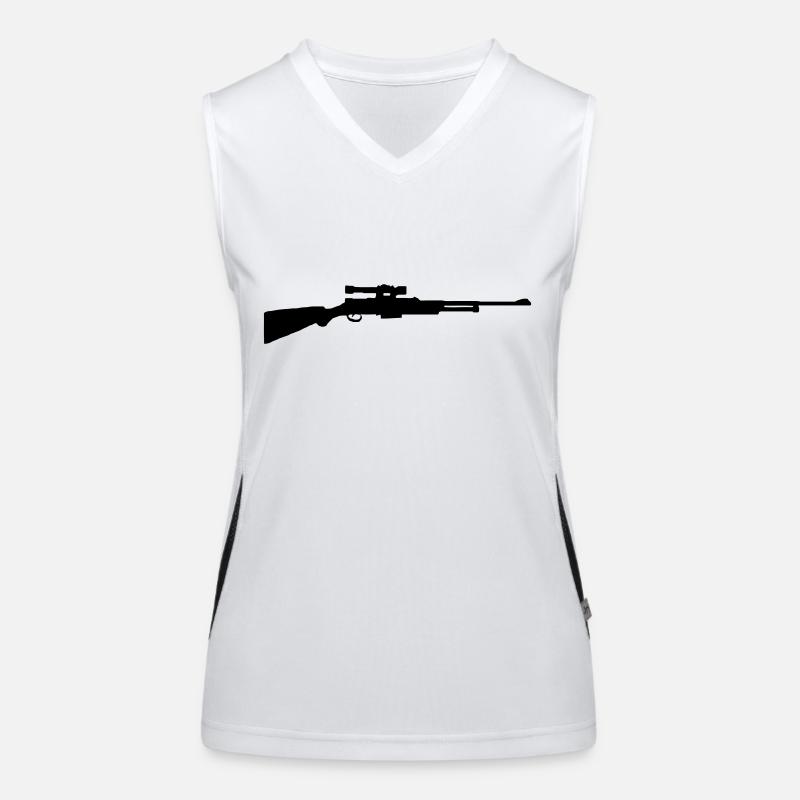 Gewehr Funktionelles Kontrast-Tank Top für Frauen