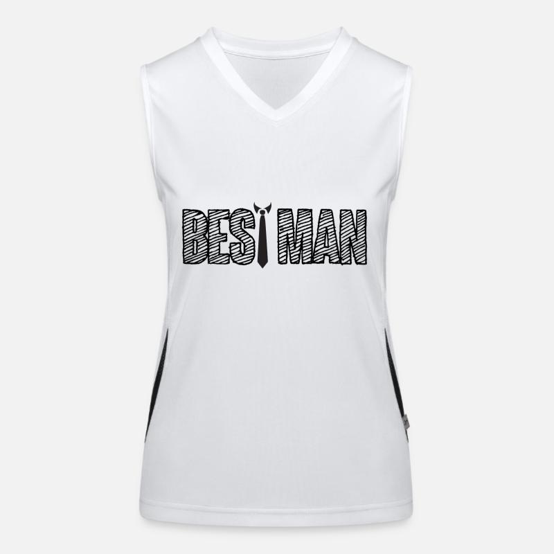 Wedding / Marriage: Best Man Women's Functional Contrast Tank Top