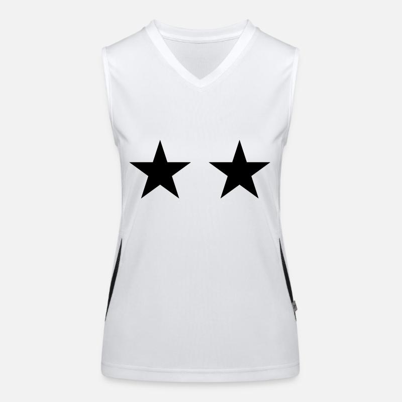 Deux étoiles Débardeur respirant contrasté Femme