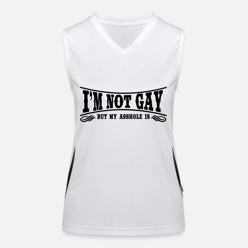 I'm not Gay... Women's Functional Contrast Tank Top