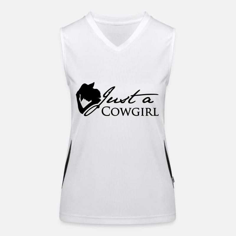 Just a Cowgirl Funktionelles Kontrast-Tank Top für Frauen