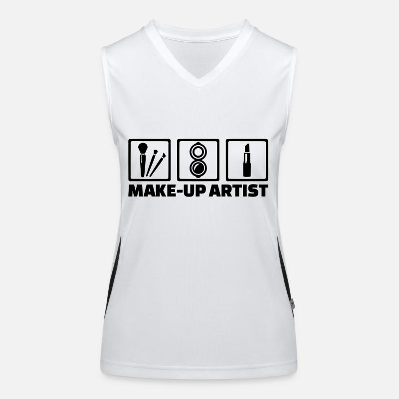 Make-up Artist Funktionelles Kontrast-Tank Top für Frauen